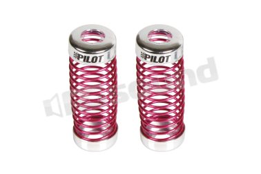 01200 Coperture decorative per aste poggiatesta, in lega di alluminio con molla in acciaio Pilot