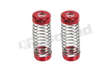 01201 Coperture decorative per aste poggiatesta, in lega di alluminio con molla in acciaio Pilot