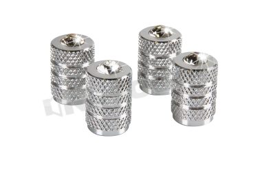 02480 Set 4 tappi coprivalvola universali per auto e moto Pilot