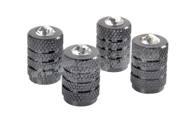 02481 Set 4 tappi coprivalvola universali per auto e moto Pilot