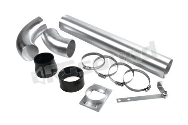06140 Kit composto da:&bull; 1 tubo alluminio diritto - 50 cm, &Oslash; 75 mm &bull; 1 tubo alluminio curvo a gomito - 45&deg; &Oslash; 75 mm&bull; 1 tubo alluminio curvo a gomito - 90&deg; &Oslash; 75 mm&b Pilot