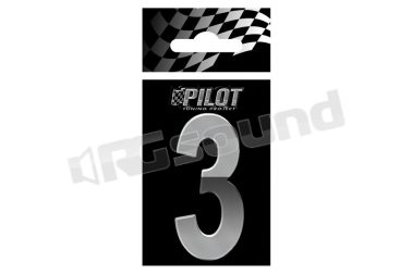 07189 Lettere, numeri e simboli adesivi - conf. 10 pz Pilot