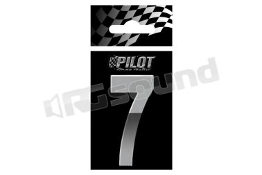 07193 Lettere, numeri e simboli adesivi - conf. 10 pz Pilot