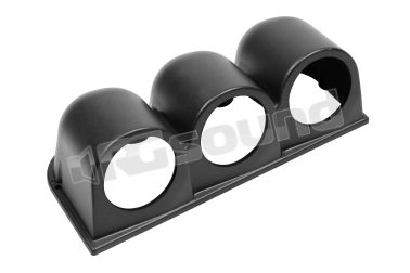 10064 Portastrumenti cruscotto 3 fori (52 mm) - Nero Pilot
