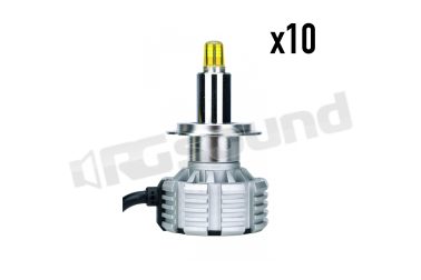 075463 confezione 10 lampadine LED Lens Series HIR2 per fari lenticolari Phonocar