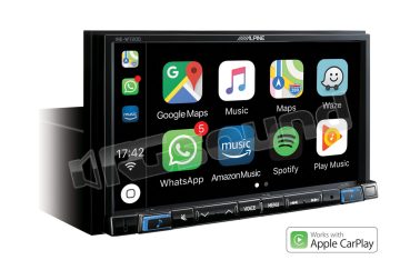 INE-W720SM-W monitor 7'' e kit installazione con mascherina finitura bianca dedicato per Smart 453 Alpine