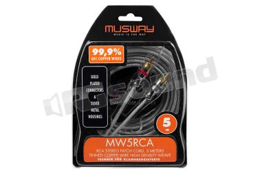 MW5RCA Musway MW5RCA Cavo rca stereo audio realizzato in rame pieno – 5 metri MUSWAY