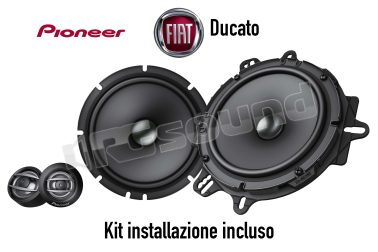 TS-FIAT-DUCATO kit custom-fit per la sostituzione degli altoparlanti di serie su Fiat Ducato dal 2006 Pioneer