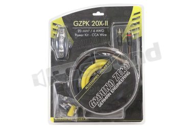 GZPK 20X-II kit di installazione con cavo alimentazione 20 mm² (4 AWG) Ground Zero