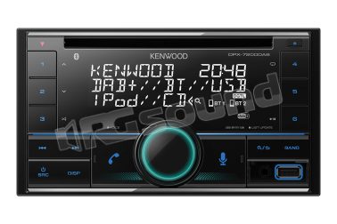 DPX-7200DAB autoradio 2 Din con lettore CD, illuminazione personalizzabile, USB, Bluetooth e Digital Radio DAB+ con antenna inclusa Kenwood