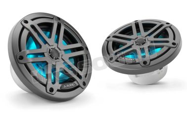 M3-650X-S-Gm-i coassiali 165mm con griglia sportiva antracite e illuminazione LED JL Audio