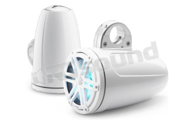 M3-770ETXv3-Gw-S-Gw-i coassiali nautici in box sigillati con illuminazione LED RGB griglia sportiva bianco lucido JL Audio