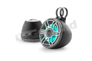 M6-650VEX-Mb-S-GmTi-i altoparlanti coassiali M6 da 165mm (6,5'') con illuminazione LED, box nero e griglia sportiva look titanio JL Audio