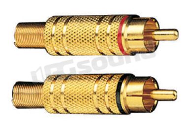 046492 Connettore coassiale dorato RCA Phonocar