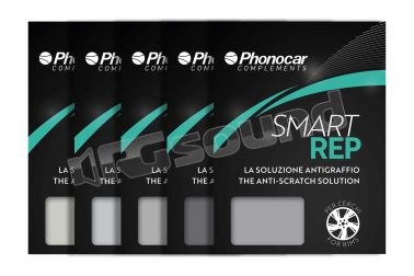 01919 kit 5 pz per la protezione cerchi auto con diversi toni di grigio Phonocar