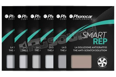 01920 kit 6 pz per la protezione cerchi auto con colorazioni a tema grigio chiaro Phonocar