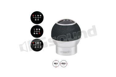 HYPE diametro 34mm ecopelle nera e alluminio cromato Simoni Racing