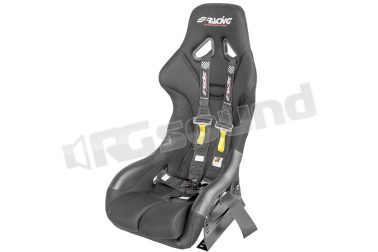 RACE4 kit omologato FIA completo di sedile con staffa e cintura nera Simoni Racing