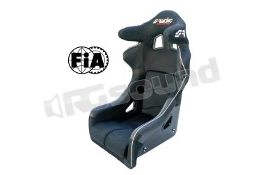 RACE6 kit omologato FIA completo di sedile Derek, staffe e cintura blu Simoni Racing