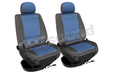 CSRB coprisedili Type K blu in tessuto jaquard e cotone con 2 poggiatesta Simoni Racing