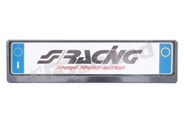 PTX/CL portatarga universale posteriore Carbon Look Simoni Racing