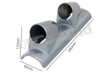 PSR4C portastrumenti verticale a 2 fori 52 mm carbon look Simoni Racing