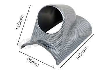 PSR5C portastrumenti verticale a 1 foro 52 mm carbon look Simoni Racing