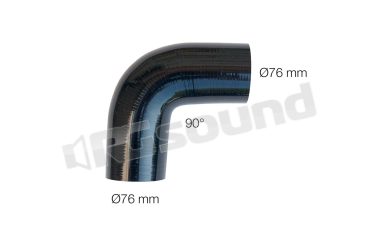 9016 curva 90° 76mm in silicone rinforzato a 4 strati Simoni Racing