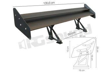 SPA/10 alettone nero ala doppia Simoni Racing