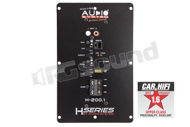H-200.1 amplificatore compatto 1 canale, potenza 235 Watt RMS a 4 Ohm Audio System