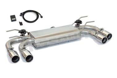 50.0716.61 Posteriore inox sdoppiato con terminali rotondi per Abarth Ragazzon
