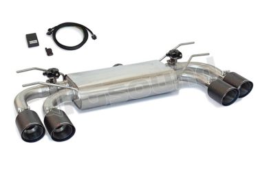 50.0716.74 Posteriore inox sdoppiato con terminali rotondi per Abarth Ragazzon