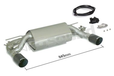 50.0580.70 posteriore inox sdoppiato con terminali rotondi 90 mm Carbon Racing per BMW Serie 4 Ragazzon