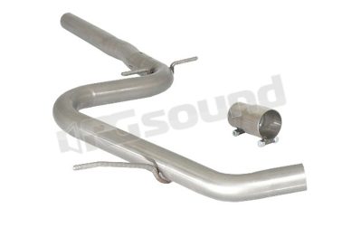 50.0356.80 Tubo centrale gruppo N senza silenziatore inox per Volkswagen Ragazzon