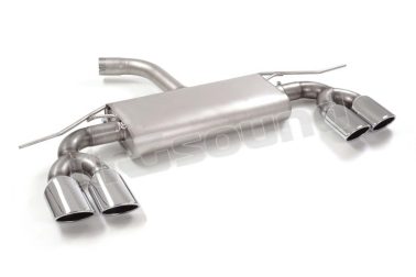 50.0589.35 Posteriore inox sdoppiato con 4 terminali ovali per Volkswagen Ragazzon