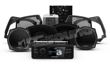 HD9813SG-STAGE3 Sistema audio con sorgente, kit 4 altoparlanti, amplificatore e griglie Rockford Fosgate