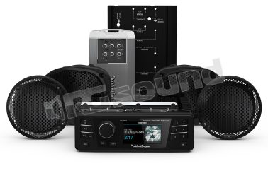 HD9813RGU-STAGE2 Kit da 4 altoparlanti, sorgente, amplificatore e griglie Rockford Fosgate