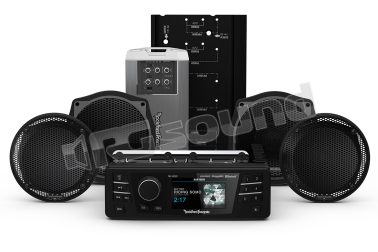 HD9813SGU-STAGE2 Kit con sorgente, 4 altoparlanti, griglie e amplificatore Rockford Fosgate