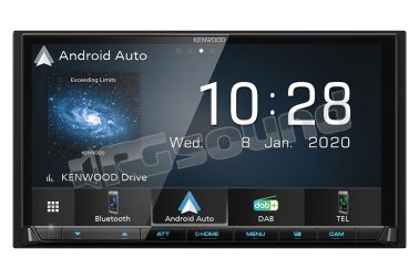 DMX7520DABS monitor 7'' con Apple CarPlay e Android Auto, Bluetooth, USB, Tuner DAB+ Kenwood