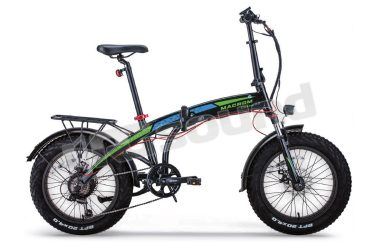 Cortina 2.0 bike elettrica nera 20'' pieghevole cambio Shimano 7 rapporti Macrom