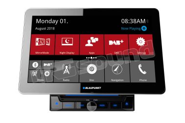 ROME 990 DAB+ NAV monitor 2 Din con lettore DVD, Bluetooth, telecomando a IR, tuner DAB+ con antenna a vetro, sistema di navigazione con mappa Europa Blaupunkt
