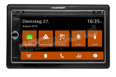 PASSAU 590 DAB con Bluetooth, USB, Aux, SDHC, tuner DAB+ (antenna a vetro inclusa), Apple CarPlay e Andriod Auto Blaupunkt