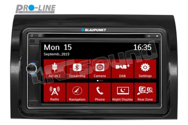 CAMPER 690 DAB monitor con navigazione e kit installazione per Citroen Jumper; Fiat Ducato; Peugeot Boxer Blaupunkt