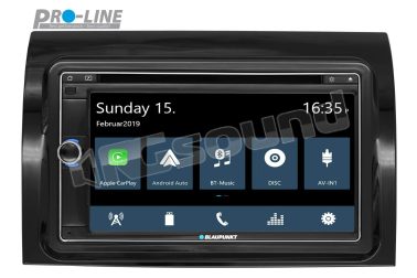 Camper 790 DAB monitor 6,75'' con lettore CD/DVD Bluetooth, DAB+, USB, Apple CarPlay, Android Auto e kit installazione Ducato, Jumper, Boxer Blaupunkt