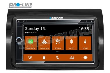 Camper 590 DAB monitor 6,75'' con Bluetooth, DAB+, USB, Apple CarPlay, Android Auto e kit installazione Ducato, Jumper, Boxer Blaupunkt