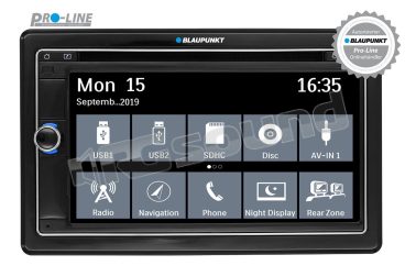 LEIPZIG 690 DAB NAV CAR monitor 6,75'' con navigazione, Bluetooth, tuner DAB+, ingresso USB/Aux Blaupunkt