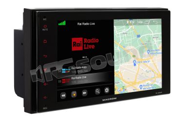 M-AN600 monitor con sistema operativo Android e navigazione online Google Maps con hotspot Wi-Fi Macrom