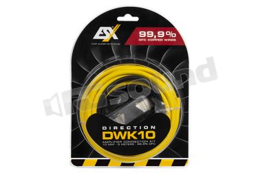 DWK10 kit di installazione amplificatore da 10 mm2, cavi in rame altamente conduttivi ESX