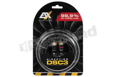DSC3 cavo RCA di 3 metri, doppia schermatura, filo in rame OFC ESX