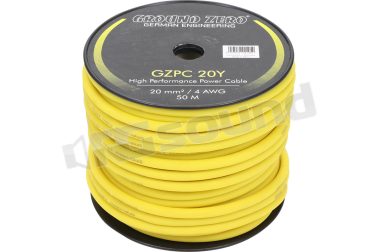 GZPC 20Y 20 mm² cavo di potenza CCA giallo – Lunghezza 50m Ground Zero